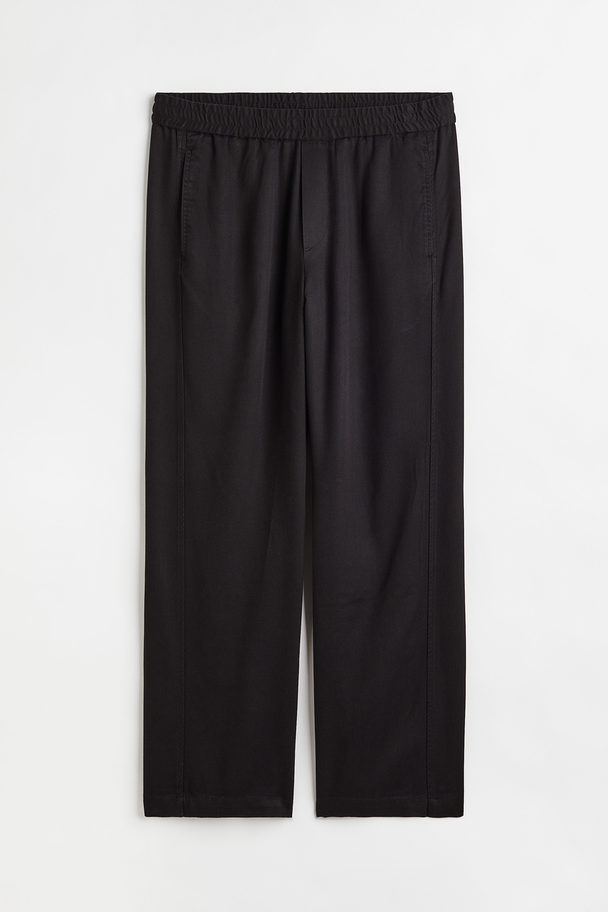 H&M Joggpants aus Lyocell Loose Fit Schwarz