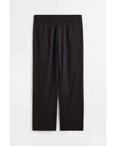 Joggpants aus Lyocell Loose Fit Schwarz