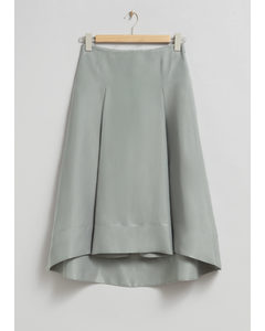 Pleated Skirt Grey