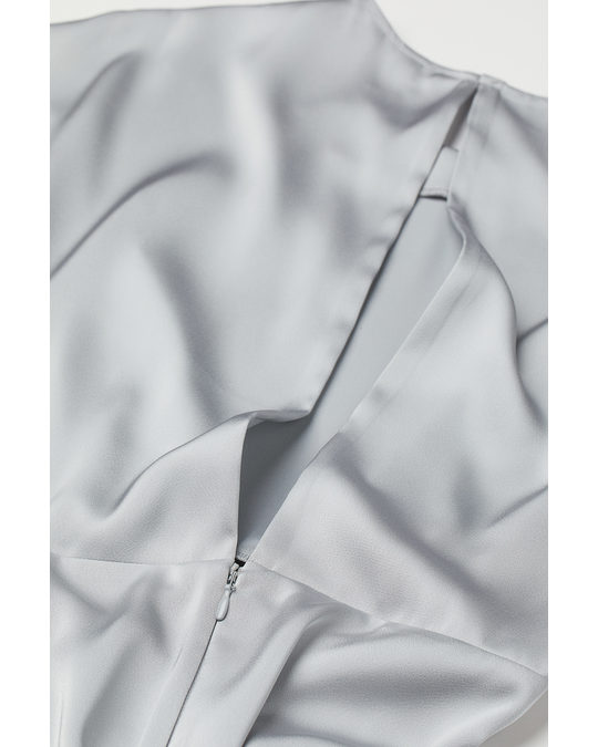 H&M Calf-length Dress Light Grey