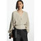 Relaxed-fit Cropped Cardigan Cream