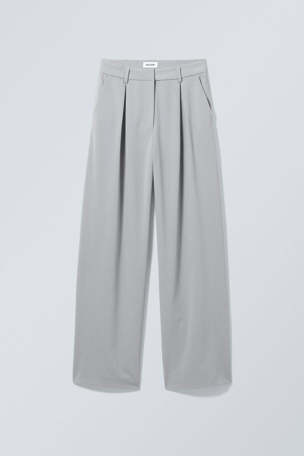 Weekday Lilah Tailored Trousers Grey