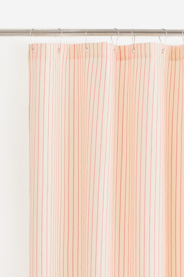 H&M HOME Dusjforheng Med Striper Lys Rosa/stripet