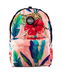 Mr. Gugu & Miss Go Floral Cheetah Unisex Backpack Smooth Pink