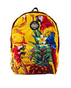 Mr. Gugu & Miss Go Paradise Parrots Unisex Backpack Jungle Yellow