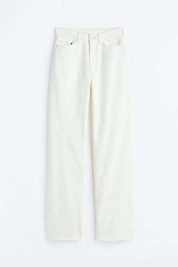 H&M Wide Ultra High Jeans Weiß