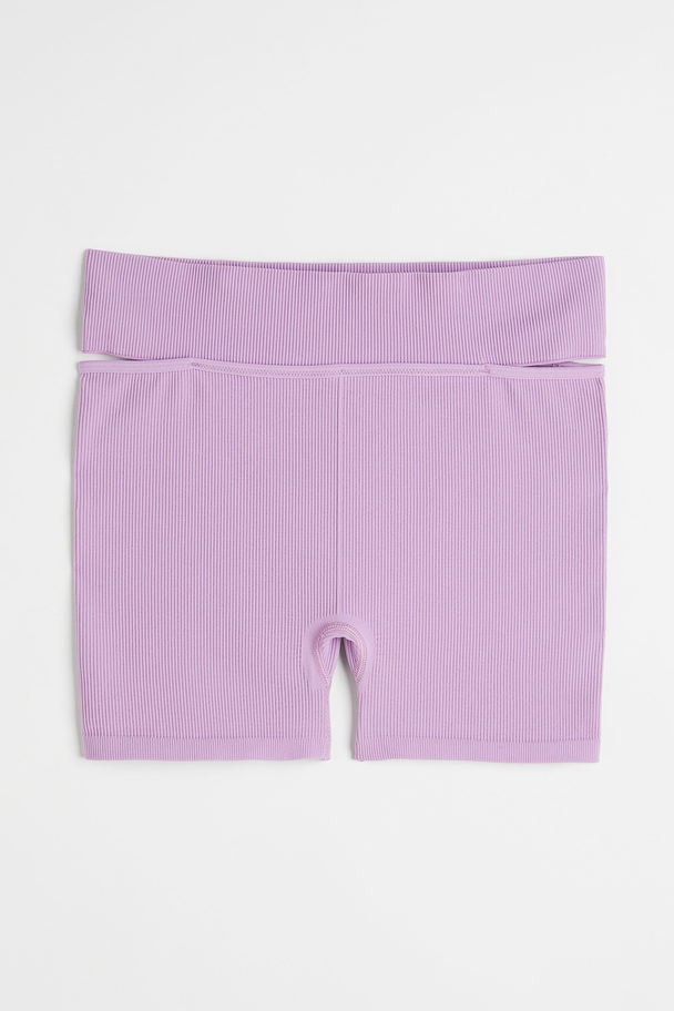 H&M Seamless Hotpants Light Purple