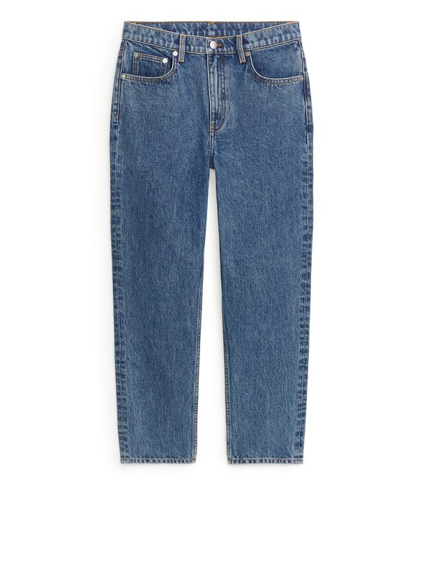 ARKET Jade Cropped Slim Jeans Medium Blue