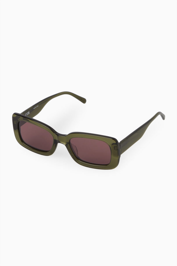 COS Acetate Sunglasses Green / Pink