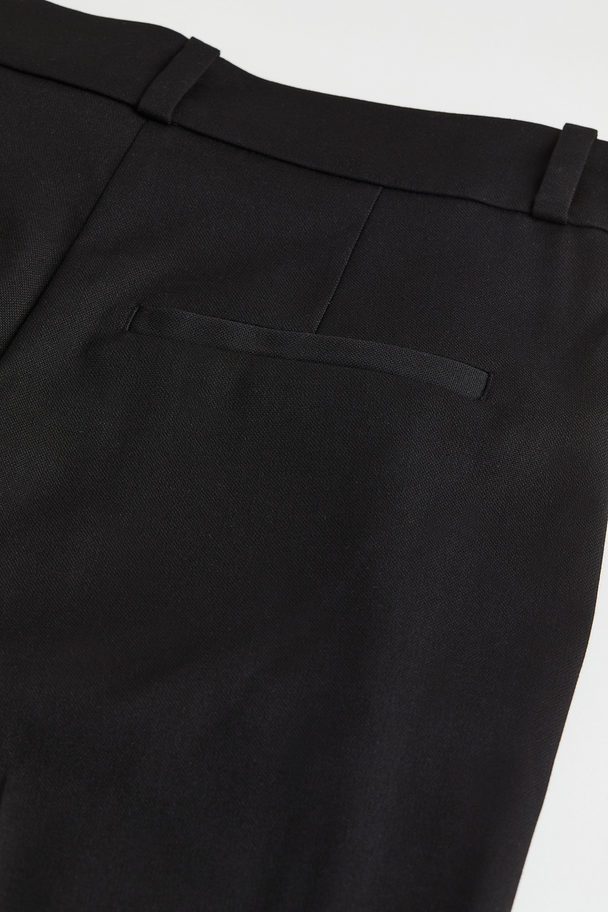 H&M Dressed Broek Met Uitlopende Pijpen Zwart