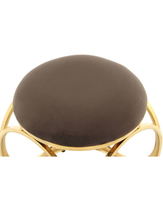 360Living Stool Whitney 325 Taupe / Gold