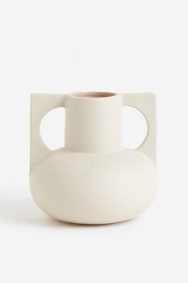 H&M HOME Kleine Vase aus Steingut Weiß