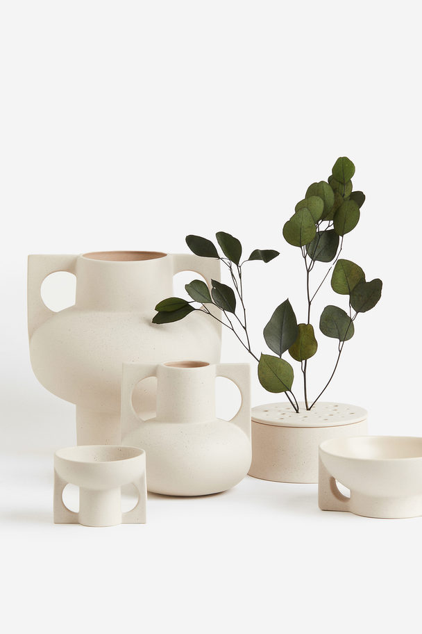 H&M HOME Small Stoneware Vase White