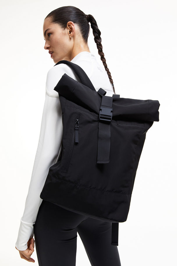 H&M Water-repellent Sports Backpack Black