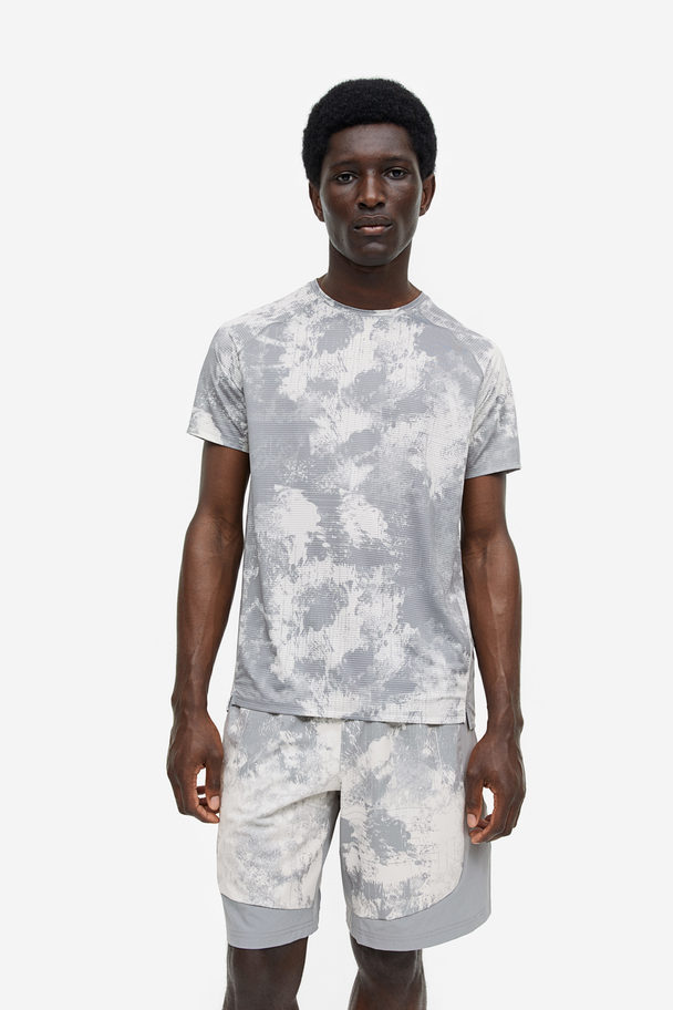 H&M Drymove™ Running Top Grey/patterned