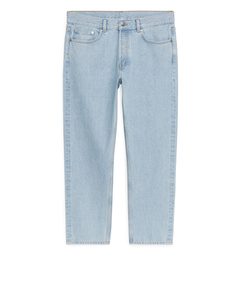 Regular Cropped Jeans Light Blue