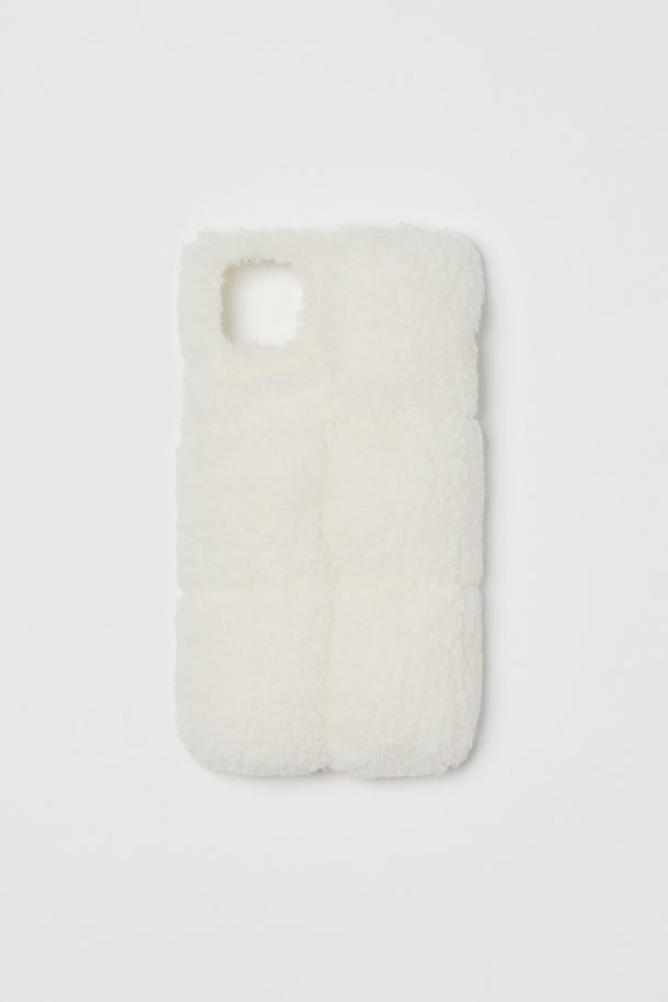 H&M Gesteppte iPhone-Hülle Weiß