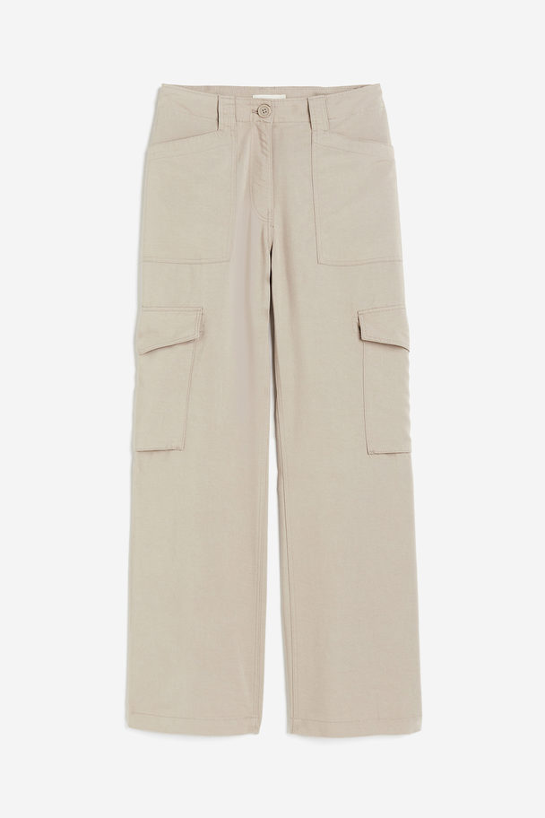 H&M Cargo Trousers Beige