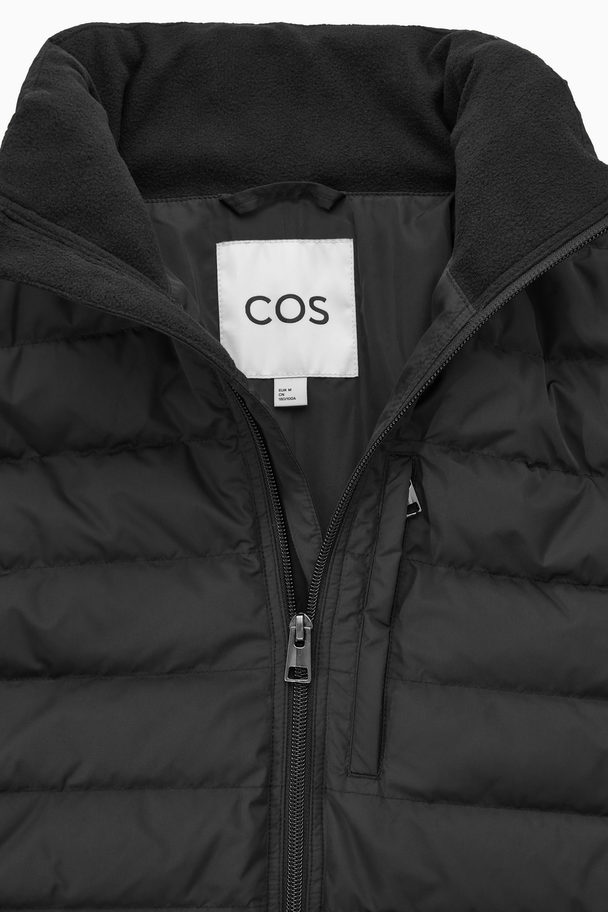COS Short Padded Jacket Black