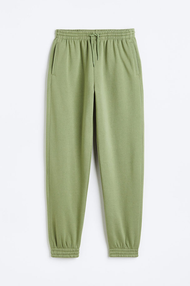 H&M High-waisted Joggers Green