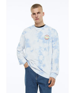 Relaxed Fit Sweatshirt Lys Blå/smiley®