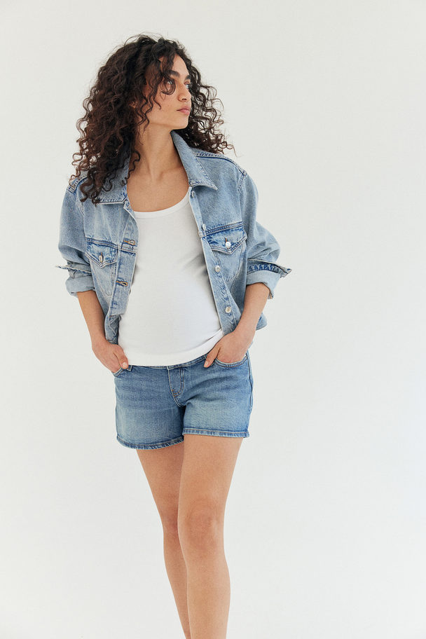 H&M Mama Denim Shorts Denim Blue