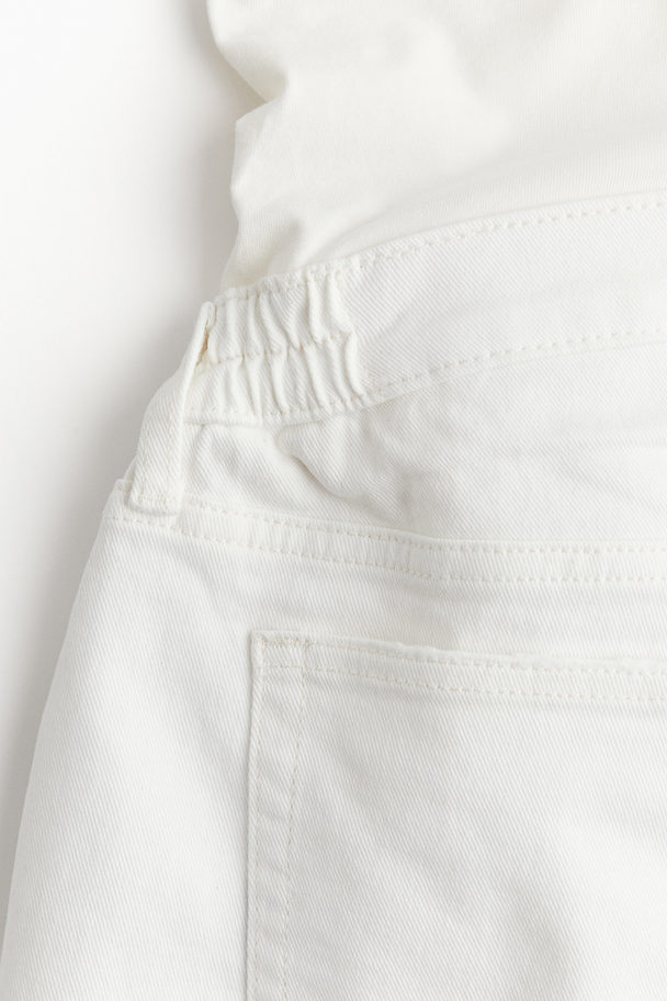 H&M Mama Denim Shorts White