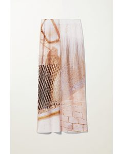 Pollux Print Skirt Rust