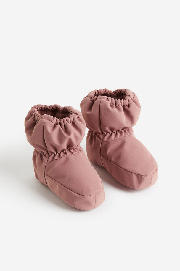 H&M Water-repellent Bootees Old Rose