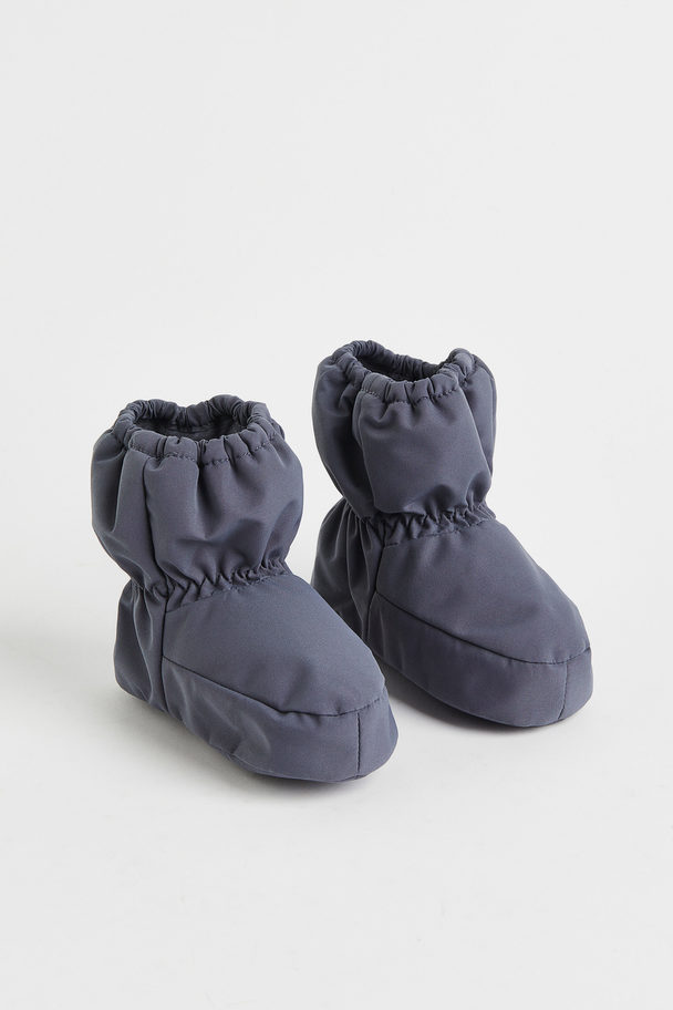 H&M Water-repellent Bootees Grey-blue
