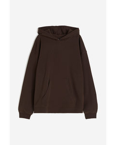 Oversized Hoodie Dark Brown