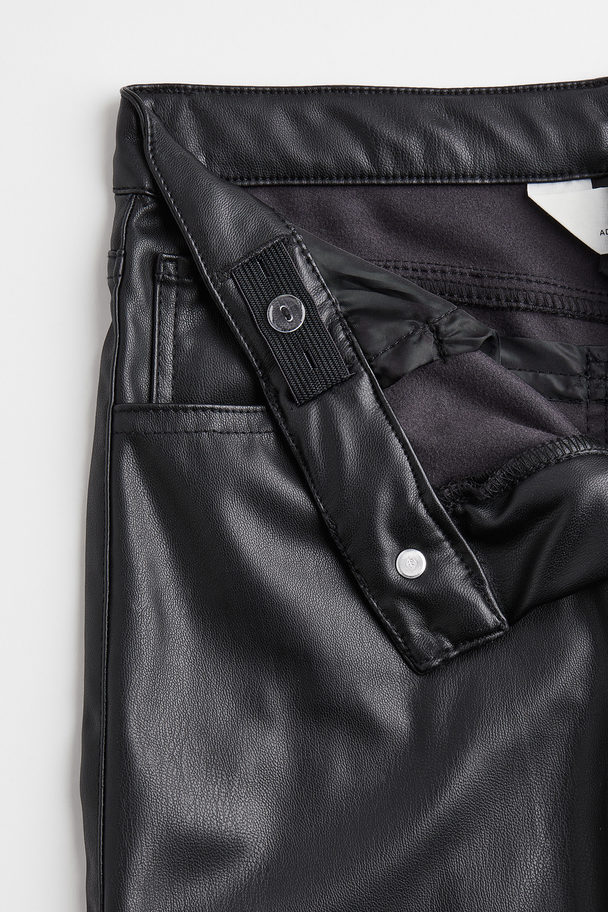 H&M Wide Fit High Trousers Black