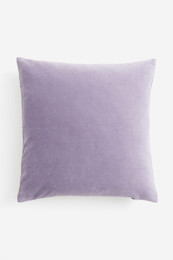 H&M HOME Velvet Cushion Cover Purple