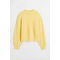 Flauschiger Pullover Gelb