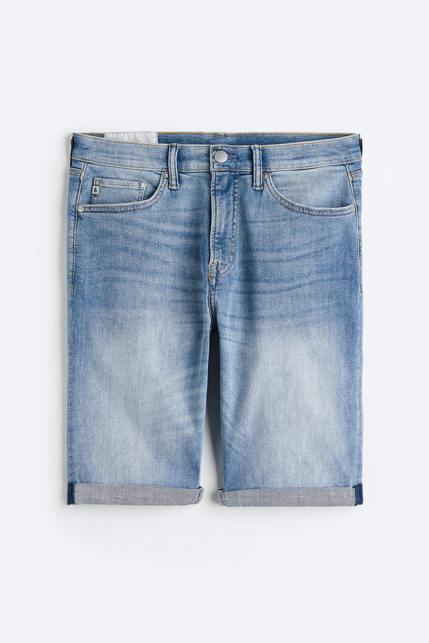 H&M Freefit® Slim Denim Shorts Blau