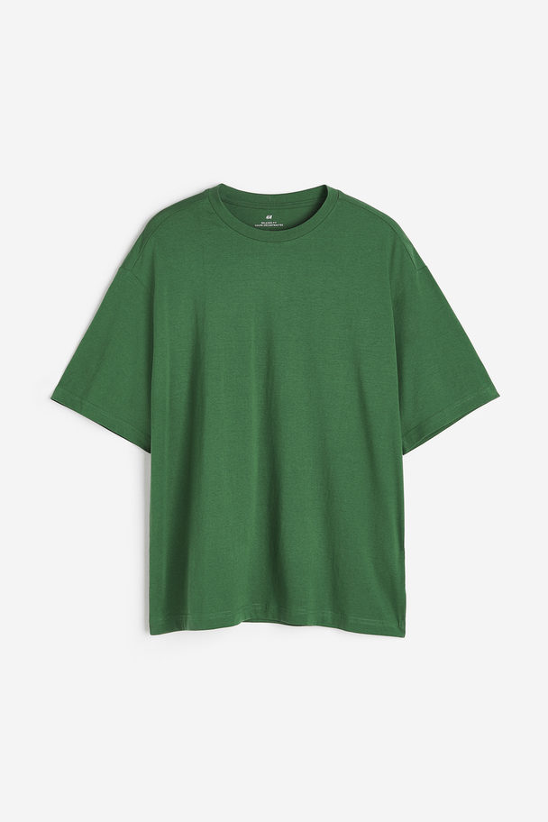 H&M T-shirt Loose Fit Grön