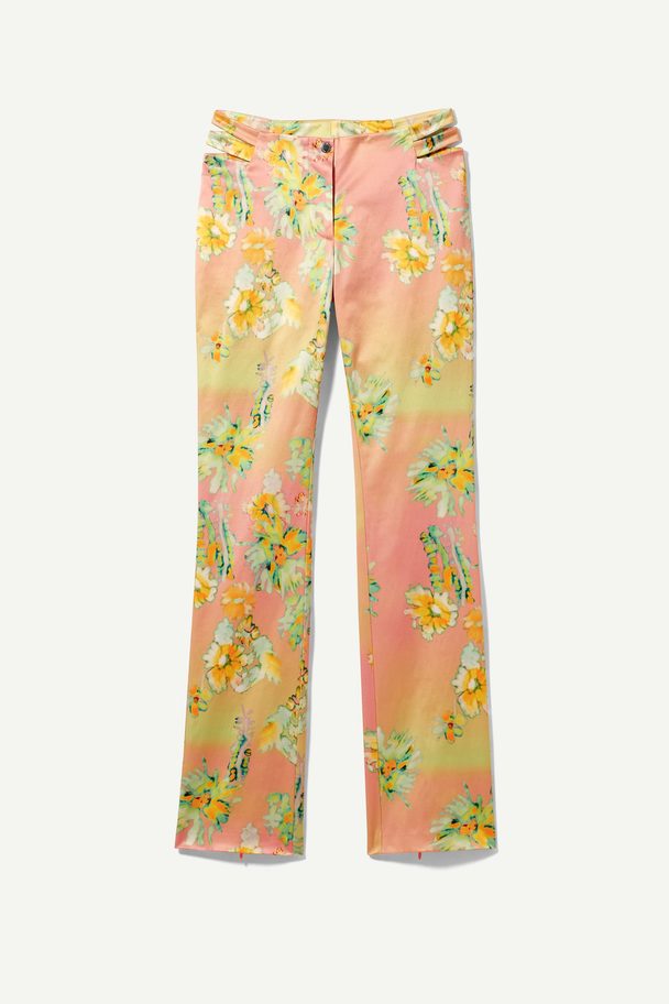 Weekday Zadie Printed Trousers Sunset Flowers