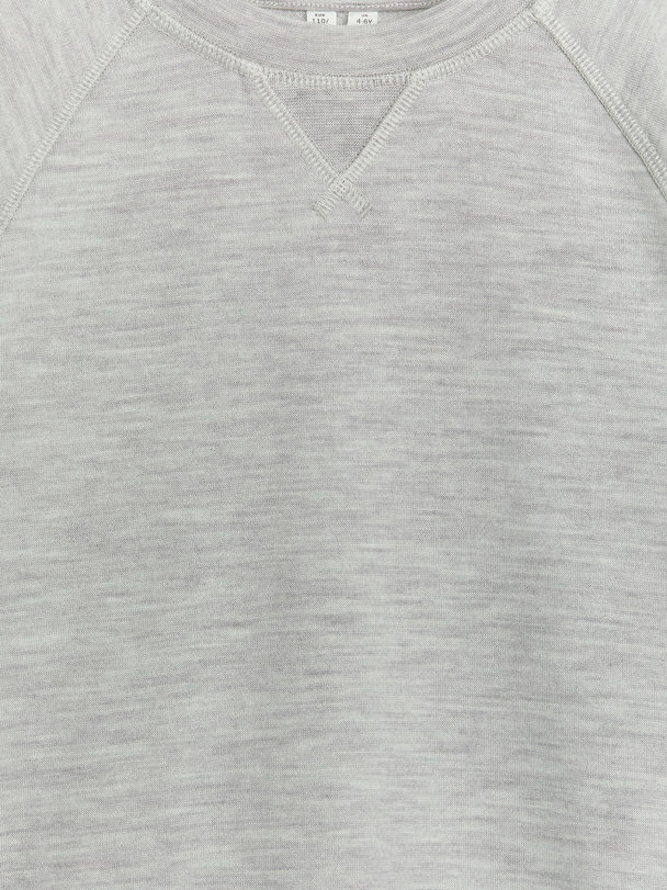 ARKET Sweatshirt aus Merinowolle Grau