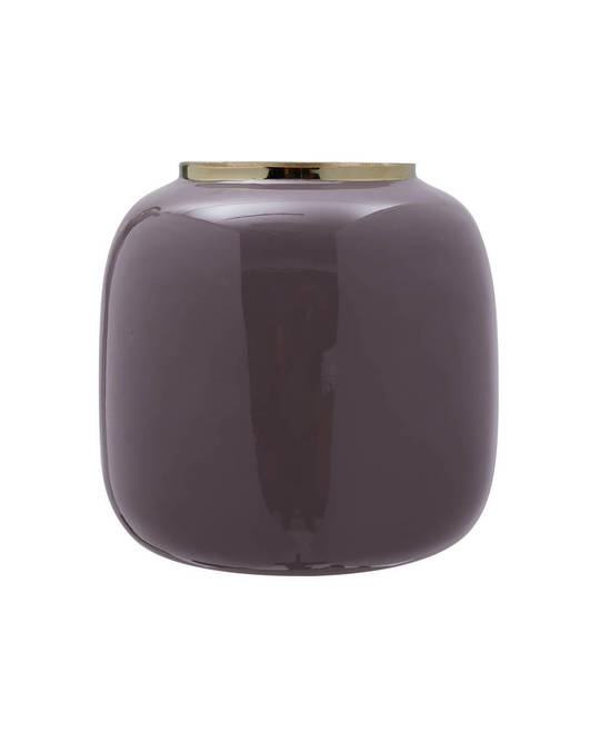360Living Vase Art Deco 525 Dark Purple / Gold