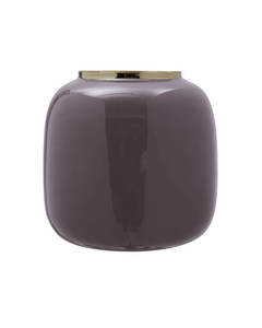 Vase Art Deco 525 Dark Purple / Gold