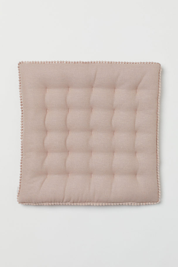 H&M HOME Linen-blend Seat Cushion Powder Pink