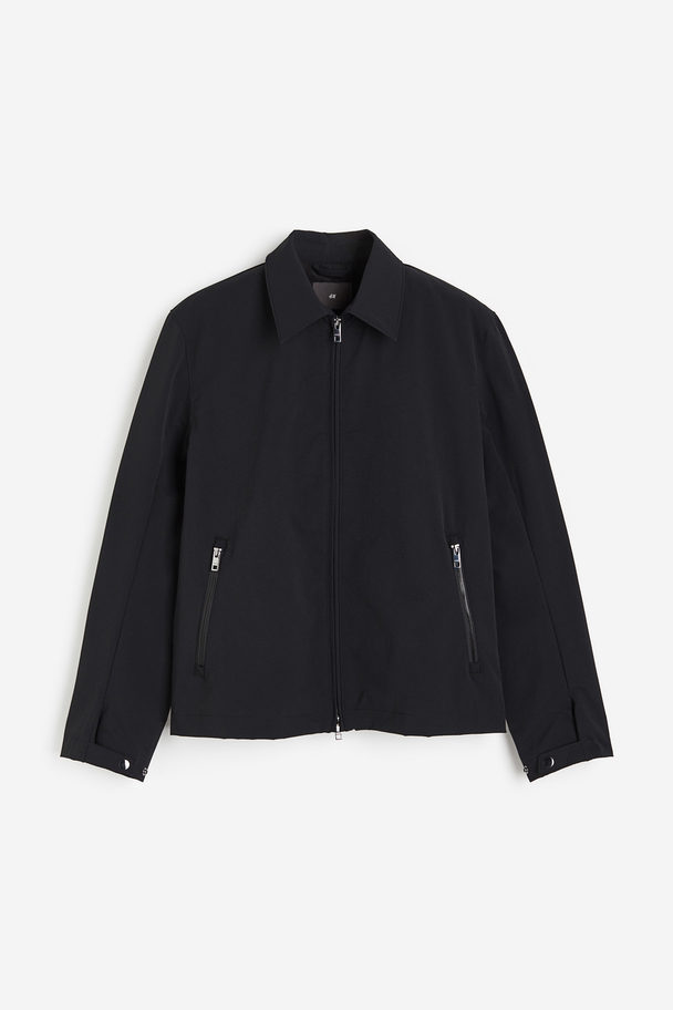 H&M Nylon Jack - Regular Fit Zwart