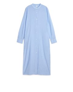 Long Shirt Dress Blue/white