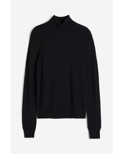 Polo-neck Jumper Black