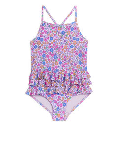 Frill Swimsuit Lilac