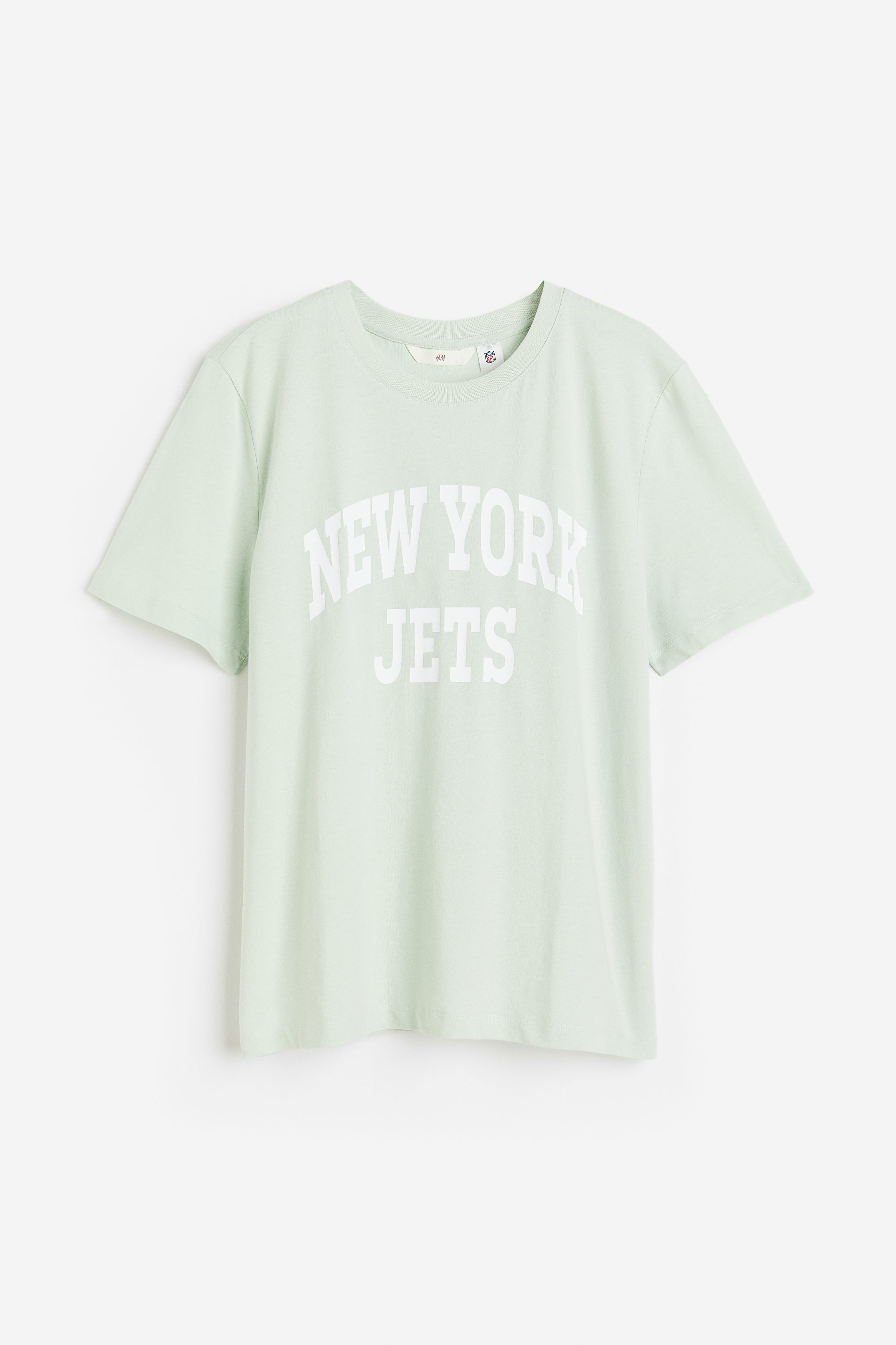 H&M+ Oversized T-shirt - Light grey marl/New York Jets - Ladies