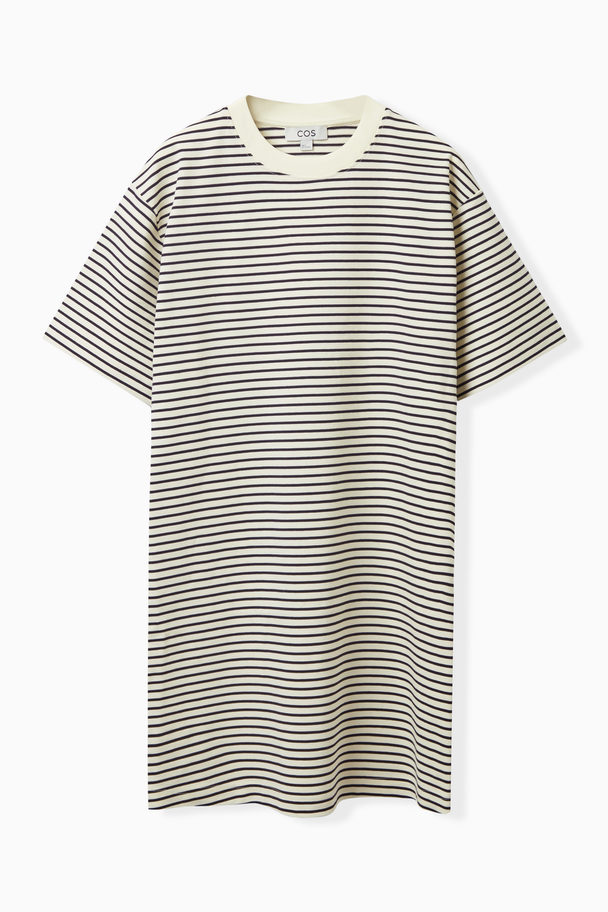 COS Mini T-shirt Dress Navy / Cream