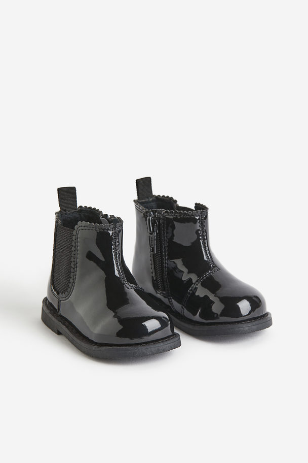 H&M Warm-lined Chelsea Boots Black