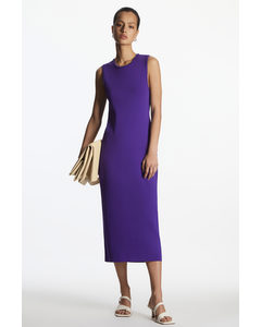 Knitted Midi Dress Purple