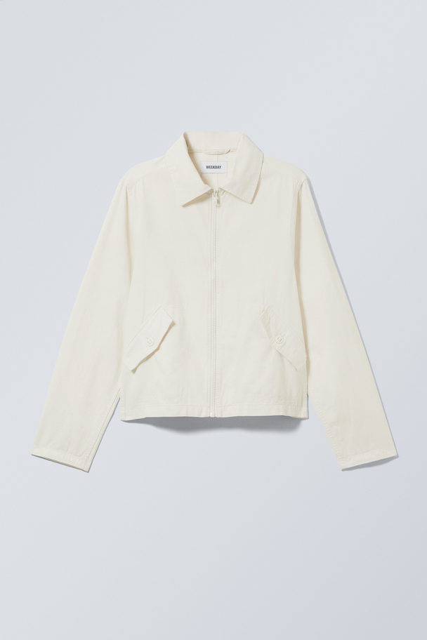 Weekday Regular Linen Blend Jacket Off White